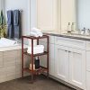 Bamboo Bathroom Shelf 3-Tier Small Utility Storage Shelf Rack