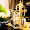 Display4top Antique Makeup Organizer,360 Degree Rotation Adjustable
