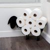 East World Sheep Toilet Paper Holder Free Standing and Wall Mount Toilet