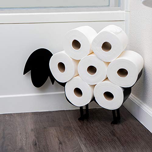 East World Sheep Toilet Paper Holder Free Standing and Wall Mount Toilet