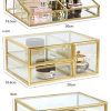 Gold Makeup Organizer,Cosmetic Storage Display Case