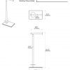 Gatco Modern Square Base Toilet Paper Holder Stand with Storage