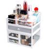 InnSweet Glass Makeup Cosmetic Organizer Holder