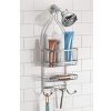 iDesign York Metal Wire Hanging Shower Caddy, Extra Wide Space for Shampoo