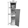 Evideco  2 in 1 Toilet Roll Holder and Storage Unit Cabinet-Oslo-Washed