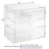 Ikee Design Acrylic Cosmetics Makeup and Jewelry Storage Case Display
