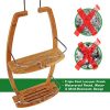 Rustproof Hanging Wood Shower Caddy - 2 Tier Waterproof and Natural Bamboo