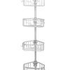 Zenna Home NeverRust Shower Tension Pole Caddy
