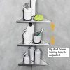 OWOFAN Shower Corner Shelf Wall Mounted 3 Tier Bathroom Corner