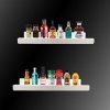 White Heavy Duty Floating Shelves - 15 Inches Acrylic Bathroom Shelf Sets