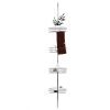 Bathroom Shower Storage Constant Tension Corner Pole Caddy