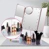 Makeup Mirror with Lights and Bluetooth - Tri-Fold Vanity Mirror