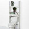 Bathroom Storage with Zenna Home Over-The-Toilet Spacesaver - White Elegance for Your Bathroom Haven! 🛁🚿