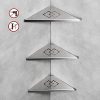 OWOFAN Shower Corner Shelf Wall Mounted 3 Tier Bathroom Corner