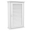go2buy White Wood Bathroom Wall Mount Cabinet Toilet Medicine Storage