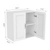Yaheetech Bathroom Medicine Cabinet 2 Door Wall Mounted Storage Cabinet