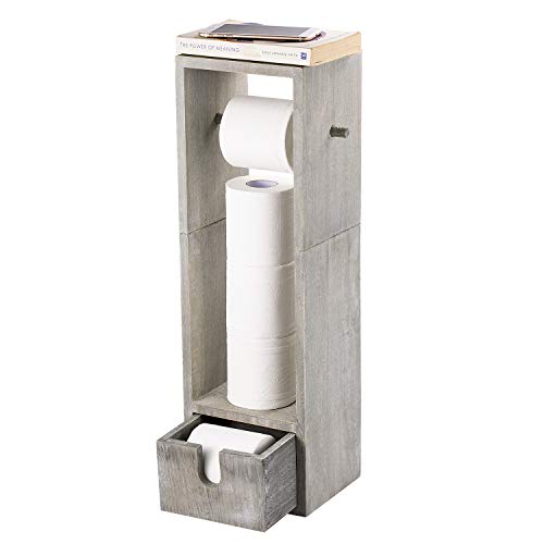 NEX Toilet Paper Holder, Bathroom Toilet Tissue Paper Roll Holder Stand
