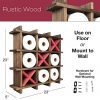 Excello Global Products Rustic Wooden Toilet Paper Holder