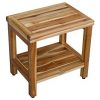 EcoDecors Eleganto Shower Stool, Natural