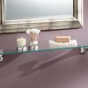 Moen Retreat 22-Inch Wide x 5-Inch Deep Decorative Glass Bathroom Vanity Shelf