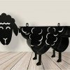 Cute Black Sheep Toilet Paper Roll Holder - Cool Novelty Free Standing