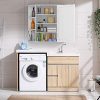 Tangkula Bathroom Cabinet, Single Door Wall Mounted Medicine Cabinet