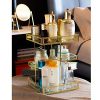 Display4top Antique Makeup Organizer,360 Degree Rotation Adjustable