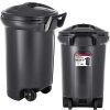 32 Gallon Wheeled Trash can Garbage Container Outdoor Plastic Waste