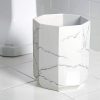 Allure Home Creation Marble Effect Trash Can - Small Wastebasket