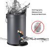 YCTEC Mini Trash Can with Lid Soft Close, Round Step Bathroom Trash Can