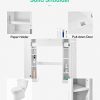 Kealive Over-The-Toilet Storage Cabinet Toilet Cabinet Organizer with 2 Side Doors