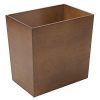 mDesign Rectangular Narrow Wood Trash Can Wastebasket