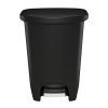 GLAD Plastic Step Trash Can with Clorox Odor Protection of The Lid