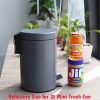 H+LUX Bathroom Trash Can, Round Mini Trash Can with Lid Soft Close
