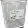Greenco Mesh Wastebasket Trash Can, Square