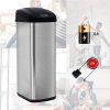 Stainless Steel Trash Can 13 Gallon Garbage Can for Kitchen Touchless Trash Can
