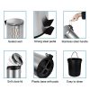 Mini Trash Can with Lid Soft Close, Magdisc Round Bathroom Trash Can