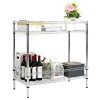 Kinbor 2 Tire Chrome Wire Shelving Unit Metal Utility