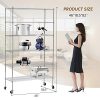 SUNCOO Steel Wire Shelf Strengthen Utility 46" W x 82" H x 18" D Wire Shelves