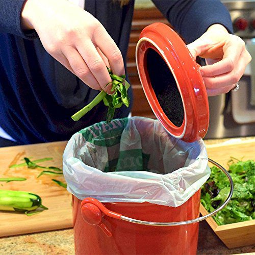 Natural Home Cherry Ceramic Compost Bin