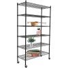 SUNCOO 6 Tier 82" H Strengthen Steel Utility Shelf Metal Organizer