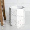 Allure Home Creation Marble Effect Trash Can - Small Wastebasket