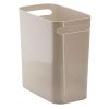 mDesign Slim Plastic Rectangular Large Trash Can Wastebasket
