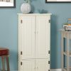 Target Marketing Systems Tall Storage Cabinet with 2 Adjustable Top Shelves
