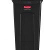 Rubbermaid Commercial Products Slim Jim Plastic Rectangular Trash/Garbage Can