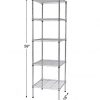 Finnhomy Heavy Duty 5 Tier Wire Shelving Unit NSF Certified 5 Shelves