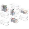 mDesign Plastic Home Storage Organizer Container Bin