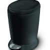 simplehuman 6 Liter / 1.6 Gallon Compact Plastic Round Bathroom Step Trash Can