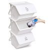 Nature Living Modern Daily Stackable Organizer Stores Recycling Bin Container