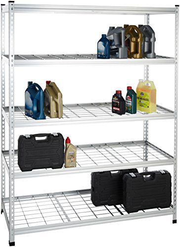 AmazonBasics Heavy Duty Storage Shelving Double Post Steel Wire Shelf